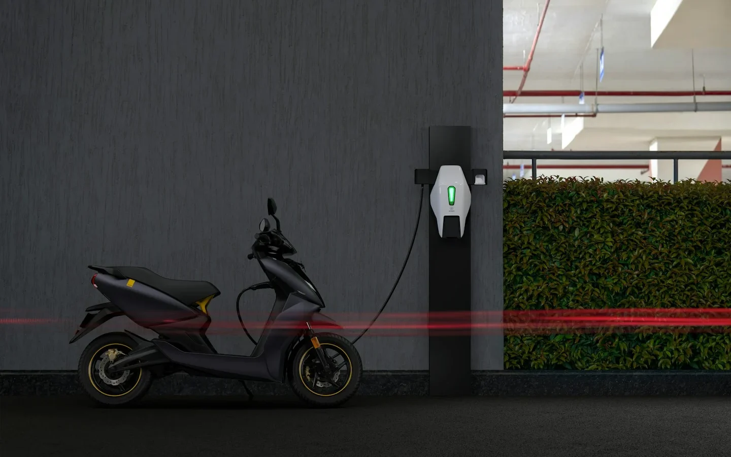 Electric vehicle charging point in India, illustrating why Hanoi electric motorbike renters should verify charging compatibility